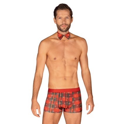 Boxerky Obsessive Mr Merrilo (Velikost 2XL/3XL, Barva Červená)