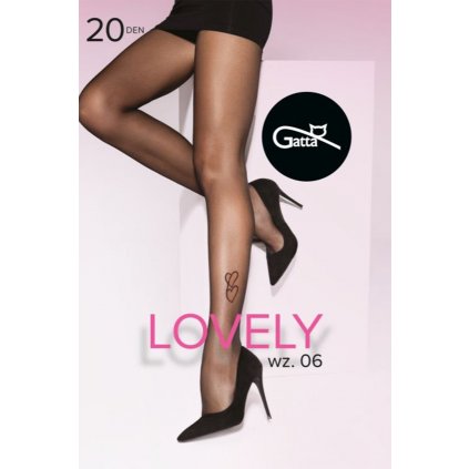 Silonkové punčocháče Gatta Lovely 06 20 DEN (Velikost 3-M, Barva Černá)