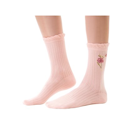 Ponožky Steven 017 Planeta Ziemia (Velikost 38-40, Barva Růžová)