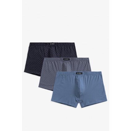 Boxerky Atlantic 3MH-193 3-pcs (Velikost S, Barva Modrá)