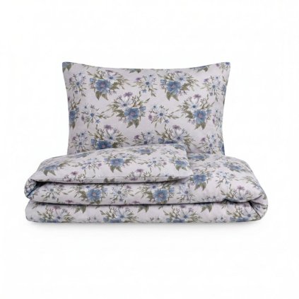 Bavlněné povlečení ELISA modrá (Varianta 1+1, 140x200, 70x90cm)