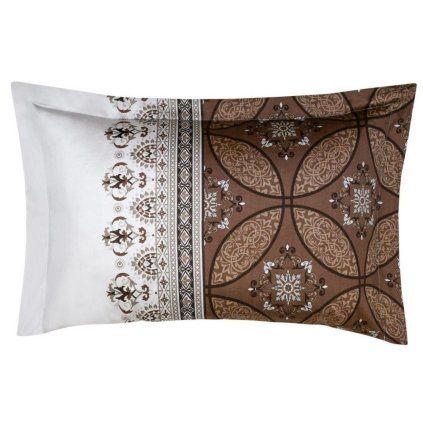 Povlak na polštář saténový panel IVORE hnědé (Varianta 50x70cm)