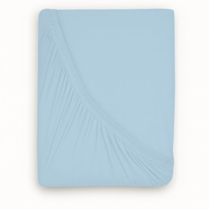 Jersey prostěradlo s lycrou světle modré (Varianta 90x200cm)