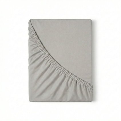 Jersey prostěradlo s lycrou světle šedé (Varianta 90x200cm)