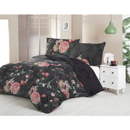 Saténové povlečení LUXURY COLLECTION ALISA (Varianta 1+1, 140x200, 70x90cm)