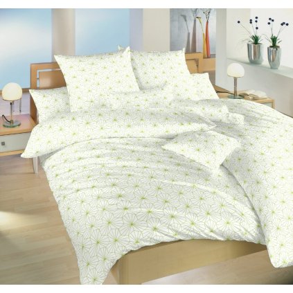 Povlečení bavlna Krystal kiwi na bílém