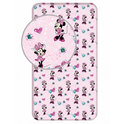 Prostěradlo Minnie Flowers 02 (Varianta Prostěradlo Minnie Flowers 02 90x200x25 cm)