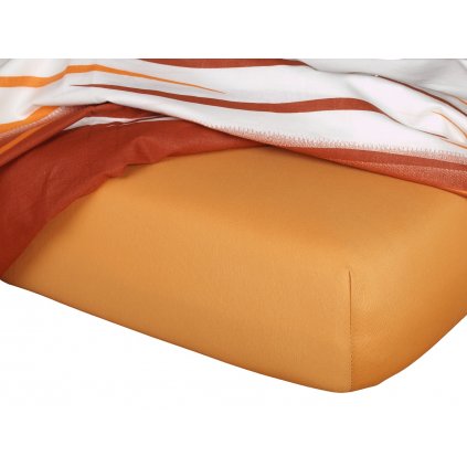 Jersey prostěradlo karamel B (Varianta Jersey prostěradlo karamel 90x200x20 cm)