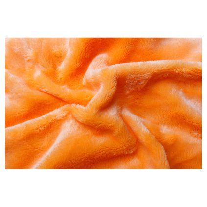 Prostěradlo mikroflanel oranžová (svítivě) (Varianta Prostěradlo mikroflanel oranžová (svítivě)  90x200x20 cm)