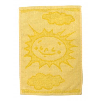 Dětský ručník Sun yellow 30x50 cm