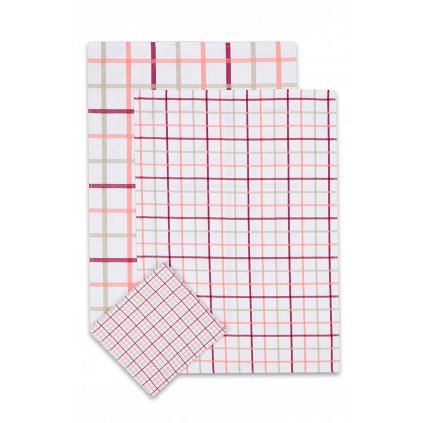 Utěrka Extra savá 50x70 Káro mix oranžové (Varianta Utěrka Extra savá 50x70 Káro mix oranžové 3 ks)