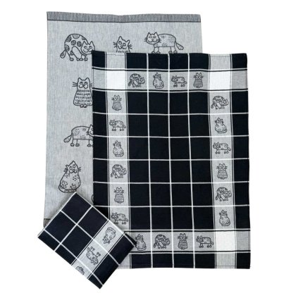 Utěrka Extra savá Kočky 3 ks (Varianta Utěrka Extra savá 50x70 cm Kočky 3 ks)