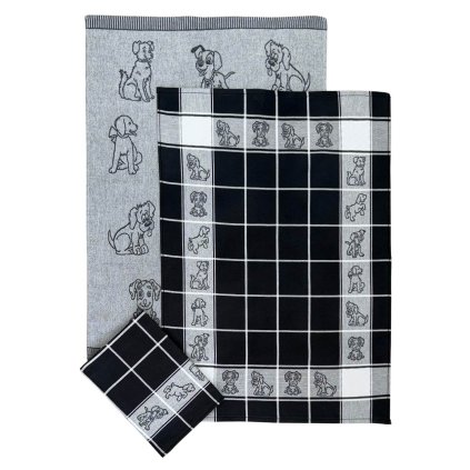 Utěrka Extra savá Pejsci 3 ks (Varianta Utěrka Extra savá 50x70 cm Pejsci 3 ks)