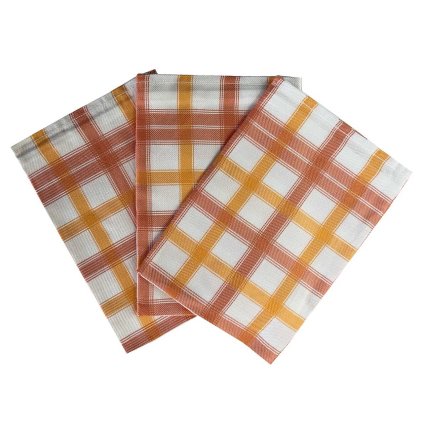 Utěrka Bambus Kostka střední oranžová 3 ks (Varianta Utěrka Bambus 50x70 cm Kostka střední oranžová 3 ks)