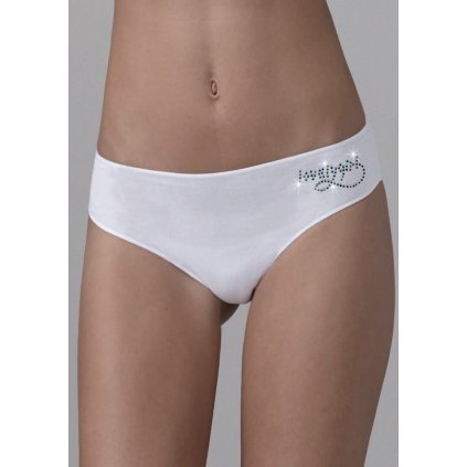 Bavlněná tanga Lovelygirl 6006 (Velikost L, Barva Bílá)