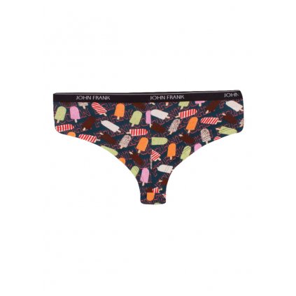 Dámské kalhotky hipster John Frank WJFD-H01 (Velikost L, Barva Modrá - tmavě)