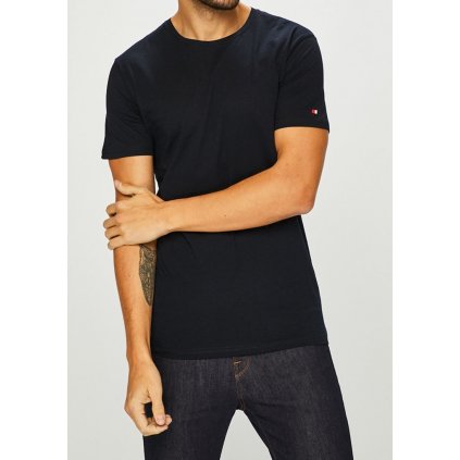 Pánské tričko John Frank JFTBA01 (Velikost L, Barva Modrá - tmavě)