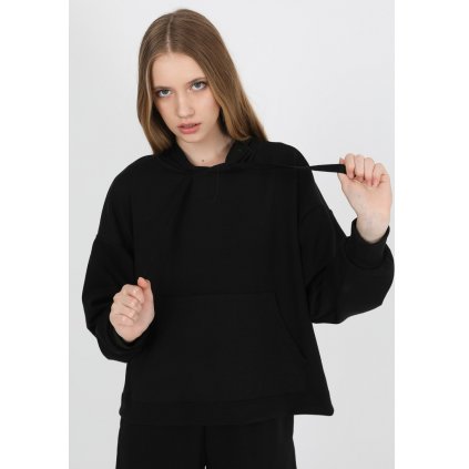 Dámská mikina John Frank WJFHST02-COMFY (Velikost L, Barva Černá)