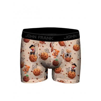 Boxerky JOHN FRANK JFBD348 (Velikost L, Barva Hnědá)