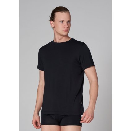 Pánské tričko John Frank JFTMOD10 (Velikost XL, Barva Černá)