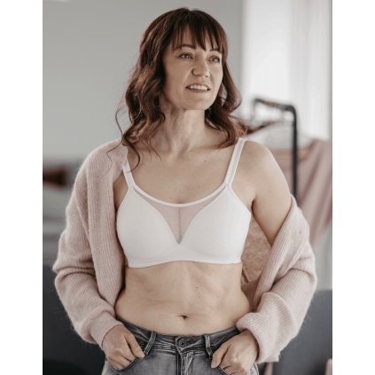 Vyztužená bezešvá podprsenka SweetBra Hot Touch Timo 013801 (Velikost 80B, Barva Smetanová)