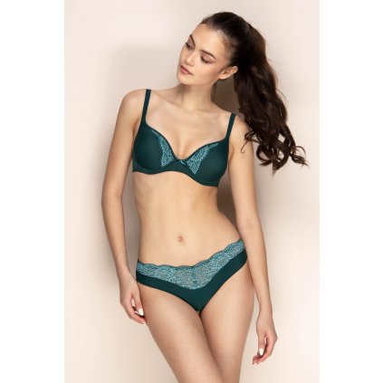 Bezešvá podprsenka s krajkou LovelyBra Moonlight Pine Timo 040837 (Velikost 75A, Barva Hnědá)