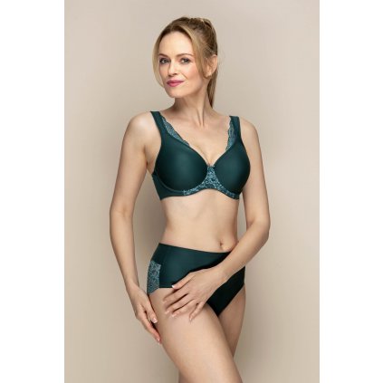 Krajková vyztužená podprsenka DreamBra Moonlight Pine Timo 041837 (Velikost 80B, Barva Hnědá)