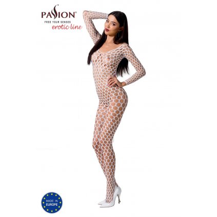 Passion BS077 white - Bodystocking