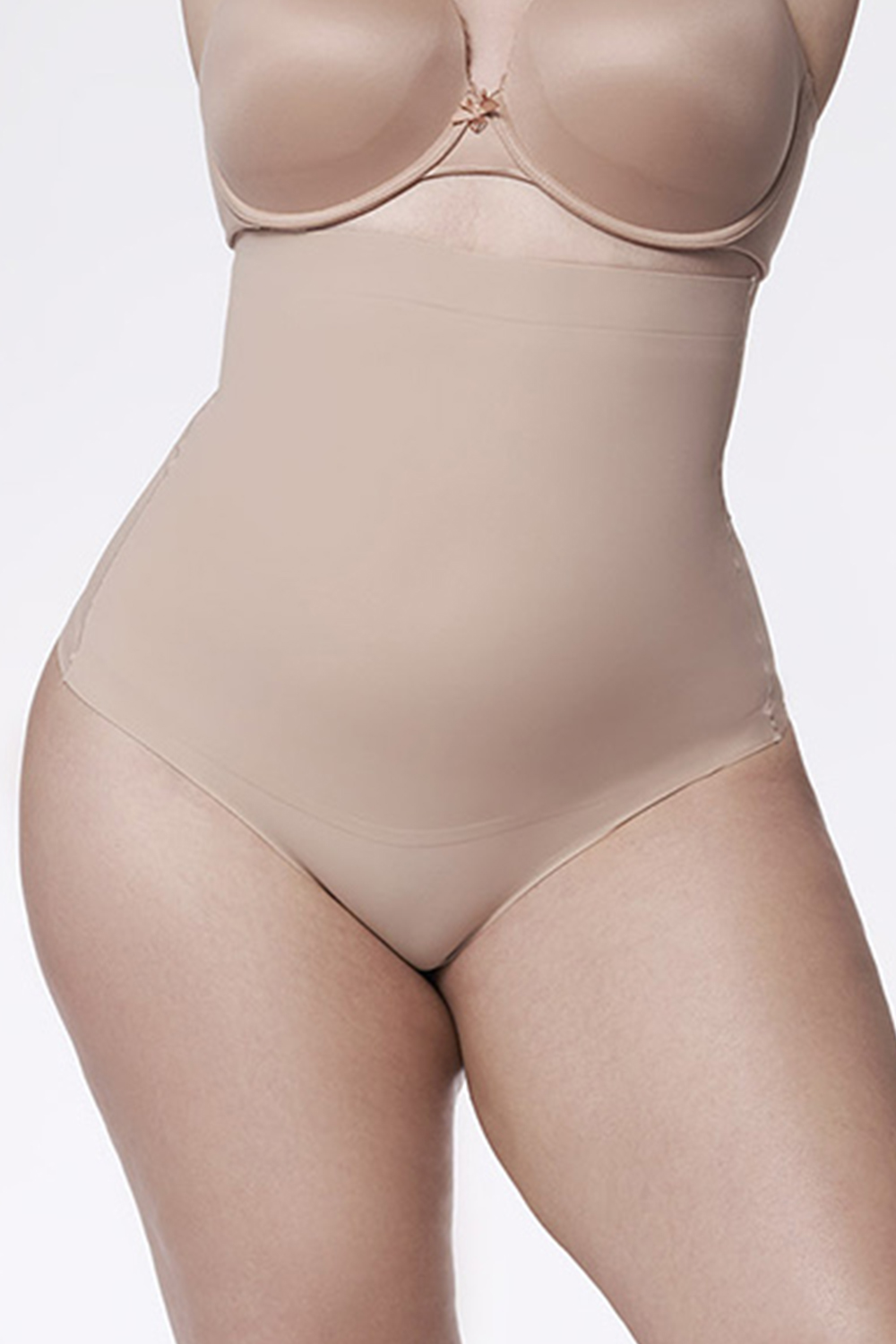 Tanga Julimex Shapewear 275 Stringi Wysoka Talia Barva: Béžová, Velikost: M