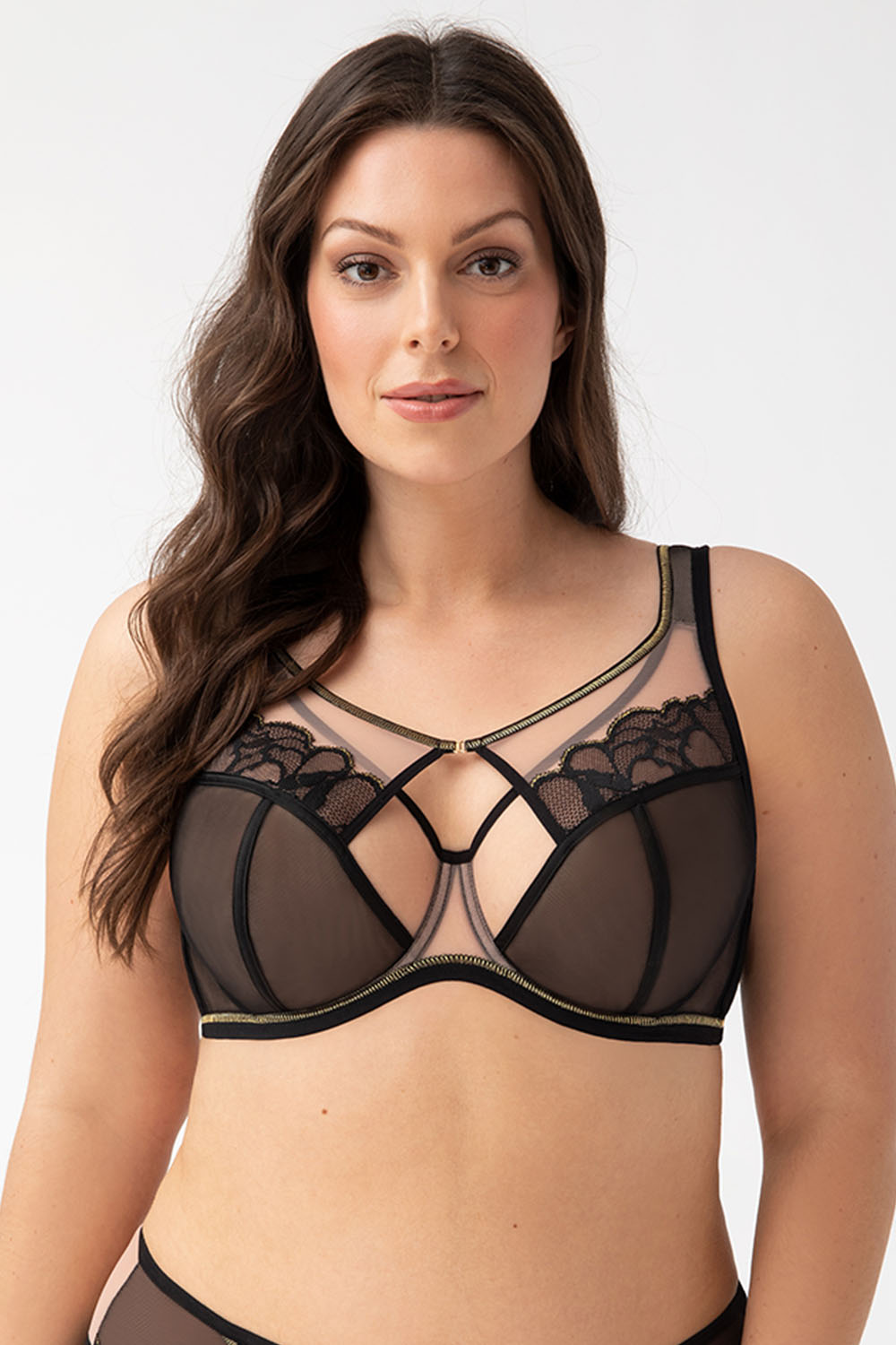 Podprsenka Gorsenia K758 Saanvi Barva: Černá, Velikost: 105C