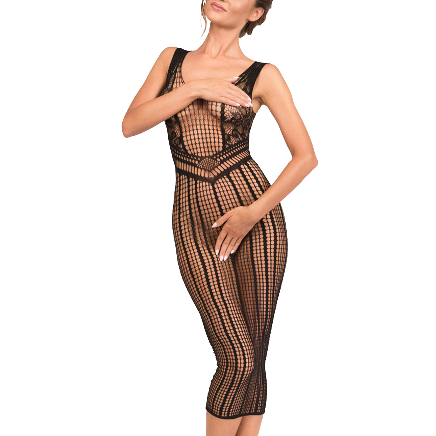 Bodystocking Hot in Here Infinity Barva: Černá, Velikost: S/M (obrázek 5)