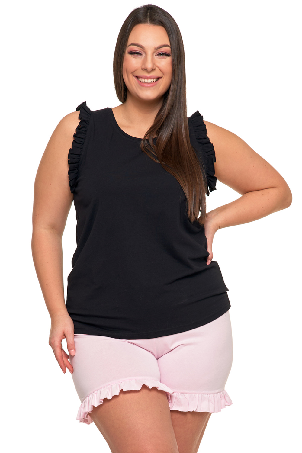 Dámské pyžamo Moraj PDD4900-017 Barva: Černá, Velikost: 2XL