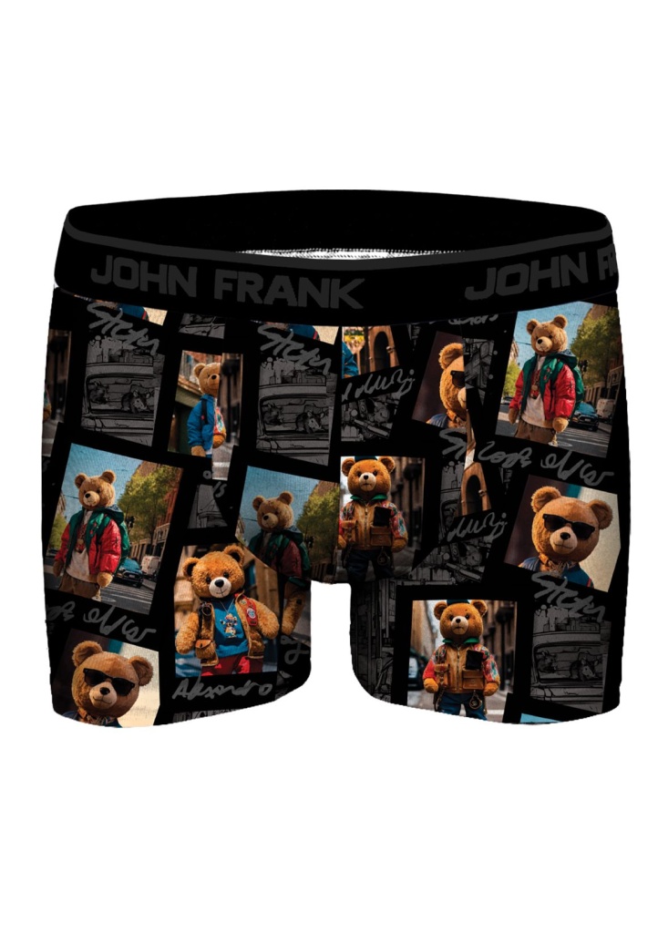 Boxerky JOHN FRANK JFBDMOD120 Traveller Barva: Černá, Velikost: XXL