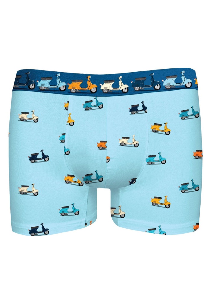 Boxerky JOHN FRANK JFBDWPMOD507 Mini scooter Barva: Modrá, Velikost: XL