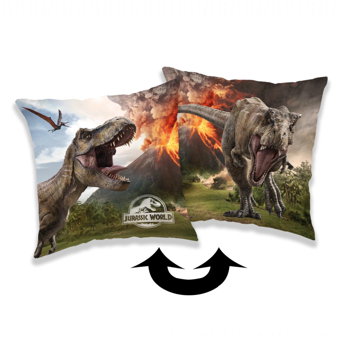 Jerry Fabrics Polštářek Jurský svět Volcano Varianta: Polštářek Jurský svět Volcano 40x40 cm