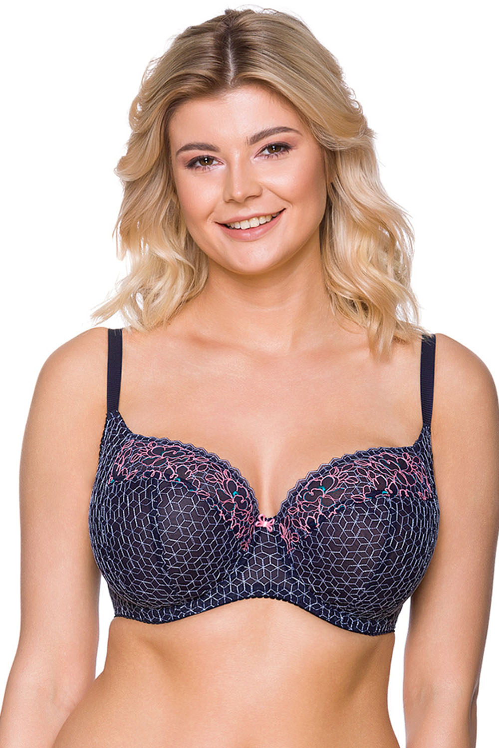 Podprsenka Lupoline 2277 Barva: Modrá - tmavě, Velikost: 65G