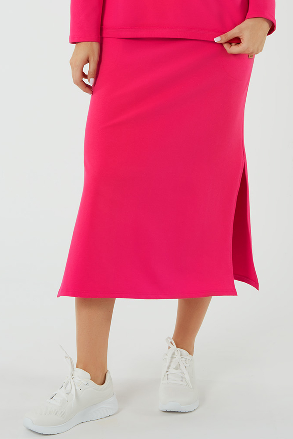 Sukně Italian Fashion Stella Maxi Barva: Růžová, Velikost: XL