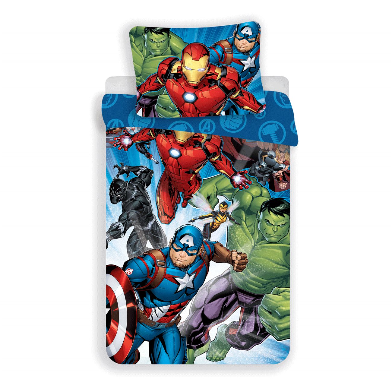 Jerry Fabrics Povlečení Avengers Brands 02 Varianta: Povlečení Avengers Brands 02 140x200, 70x90 cm