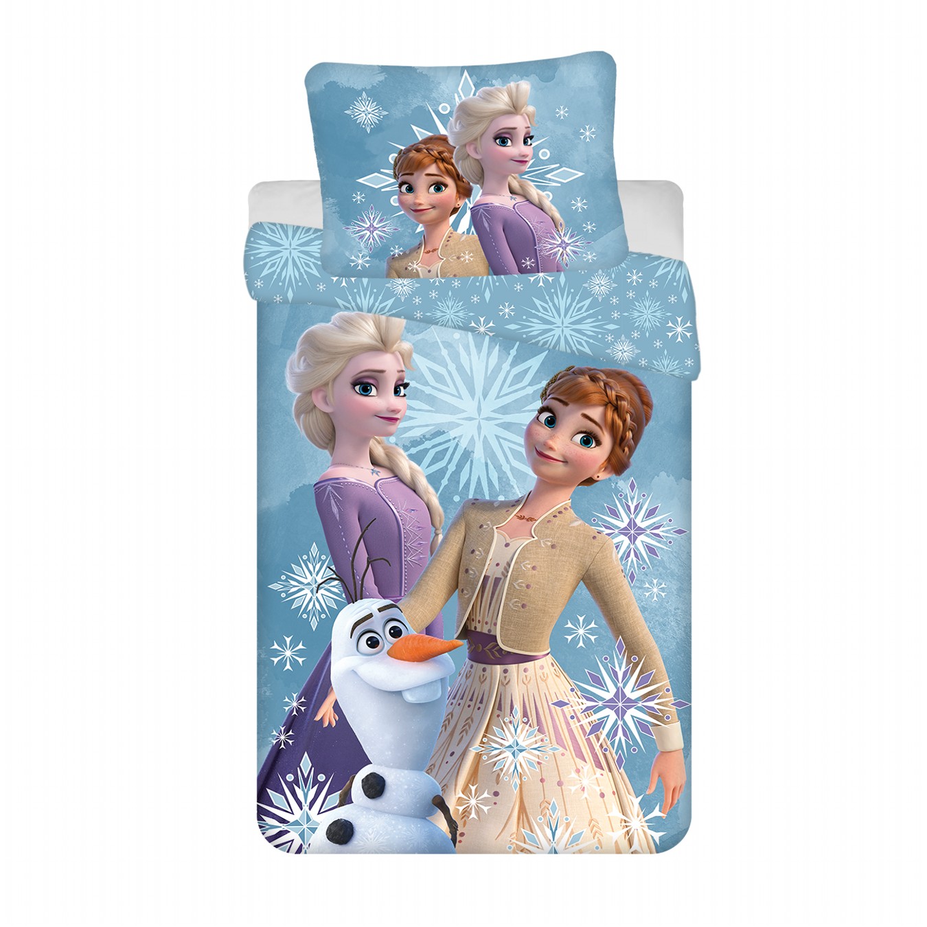 Jerry Fabrics Povlečení Frozen White Snowflake Varianta: Povlečení Frozen White Snowflake 140x200, 70x90 cm