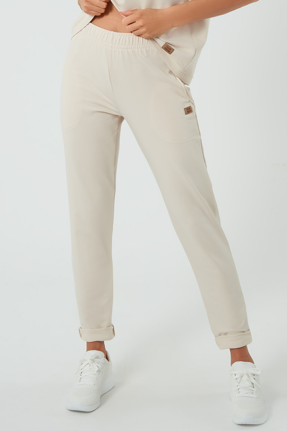 Dámské tepláky Italian Fashion Stella dł. sp. Barva: Béžová, Velikost: L