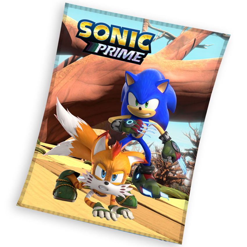 Carbotex Dětská deka Ježek Sonic a Tails 130x170 cm
