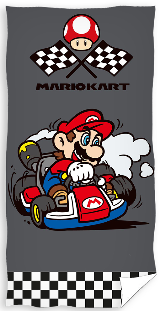 Carbotex Dětská osuška Super Mario Kart Cílová Čára