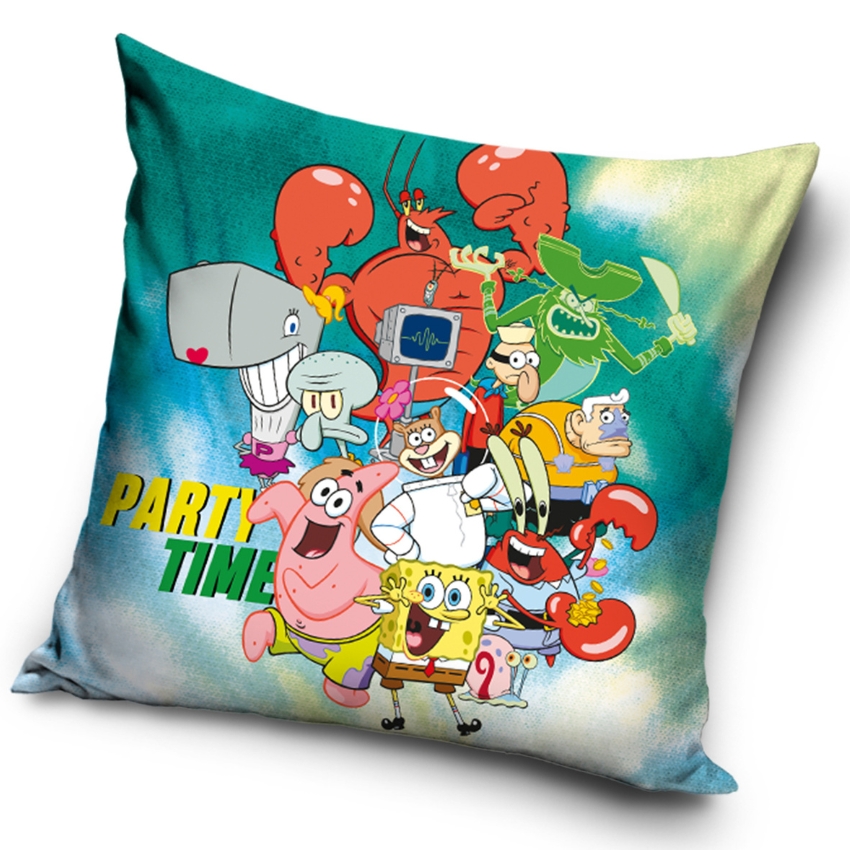 Levně Carbotex Dětský polštářek Sponge Bob Party Time