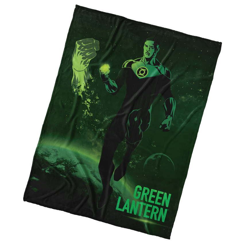 Carbotex Mikroplyšová deka Green Lantern 150x200 cm