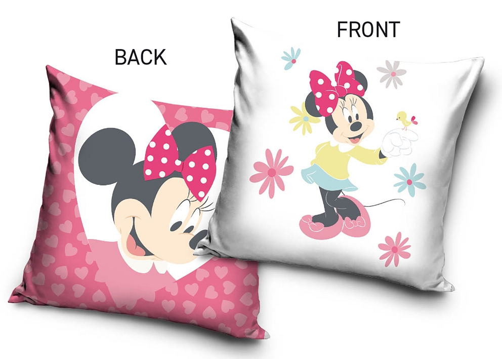 Carbotex Povlak na polštářek Minnie s Malým Kanárkem