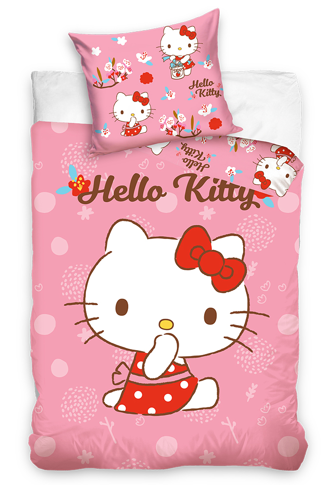 Carbotex Povlečení do postýlky Hello Kitty Malá Mlsalka - vyp