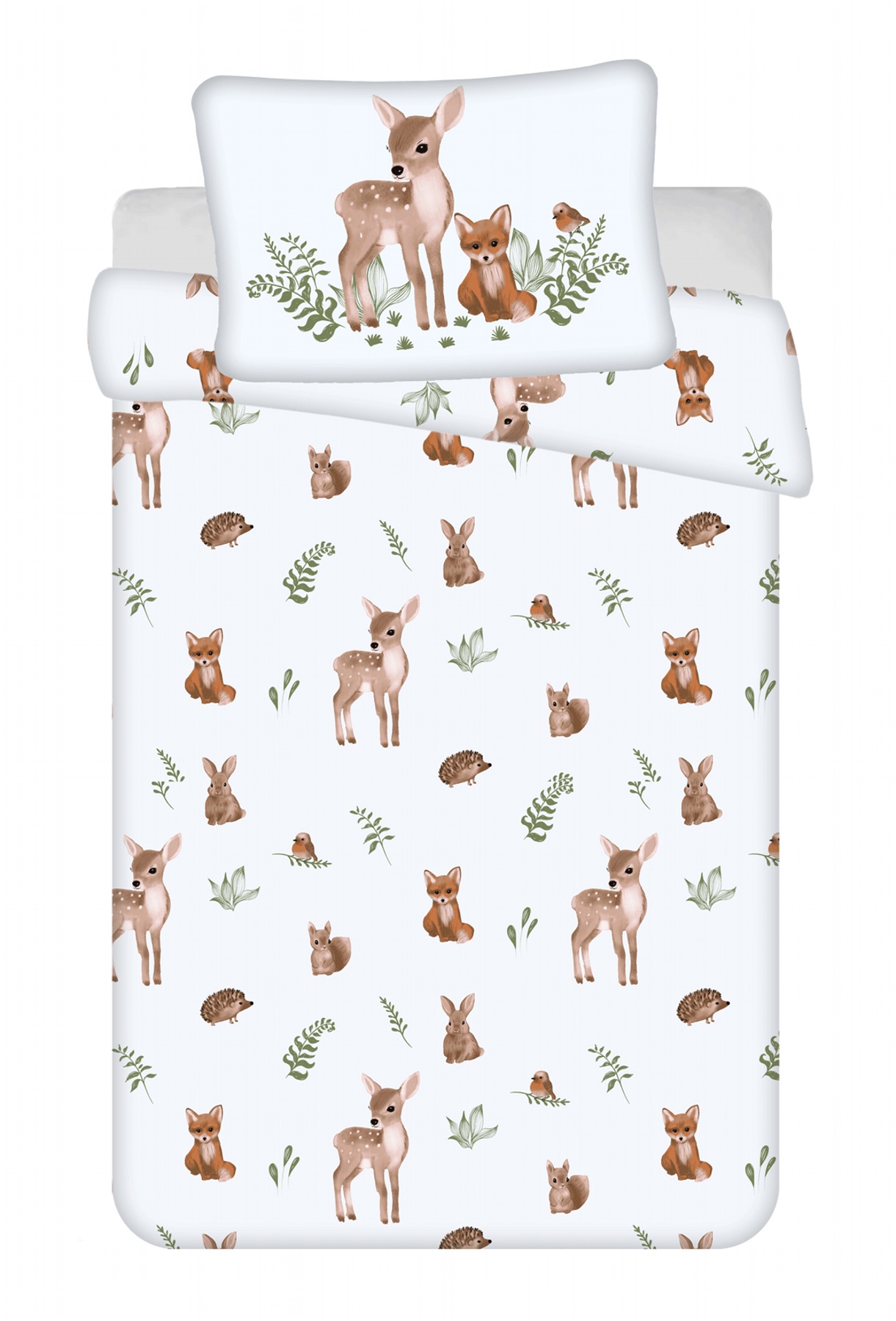 Jerry Fabrics Povlečení do postýlky Lesní zvířátka baby Varianta: Povlečení do postýlky Lesní zvířátka baby 100x135, 40x60 cm