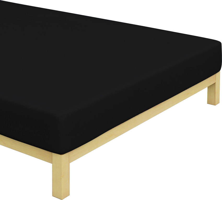 TipTrade s.r.o. Jersey prostěradlo Černé Varianta: Rozměr: 90x200 cm