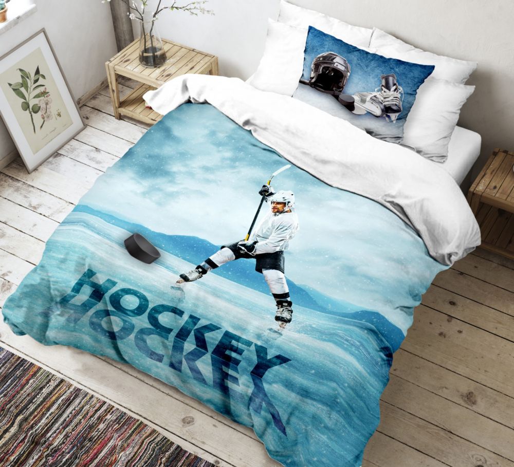 Kvalitex 3D povlečení 140x200, 70x90cm Hokej