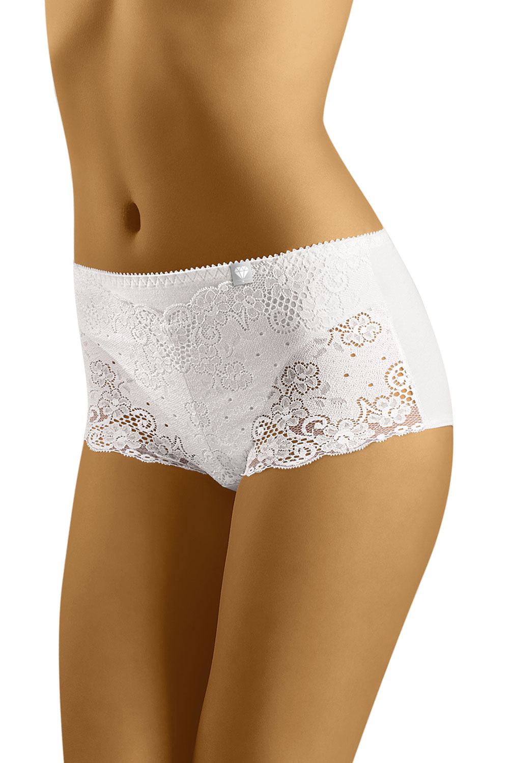 Kalhotky Wol-Bar Diamond 3508 šortky - výprodej Barva: Bílá, Velikost: M